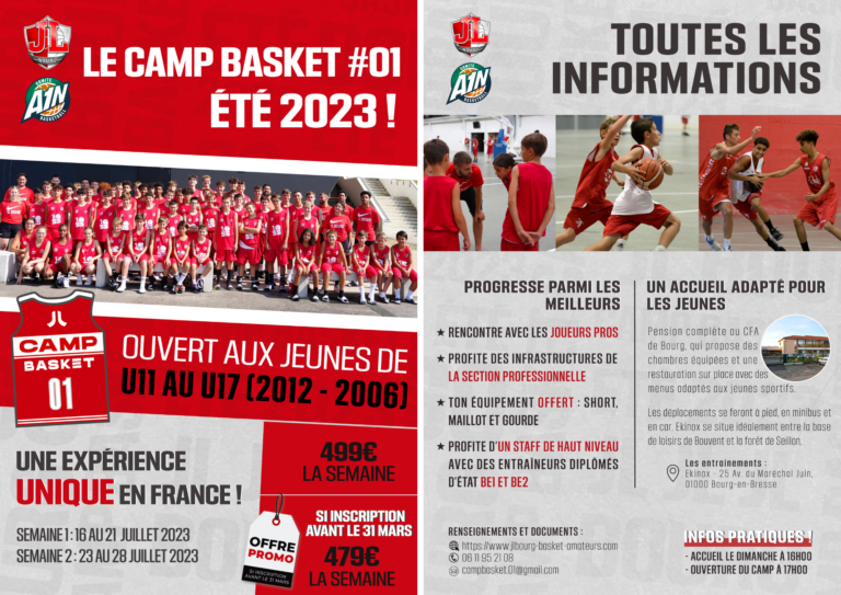 Camp De Basket Jl Bourg Basket Amateurs